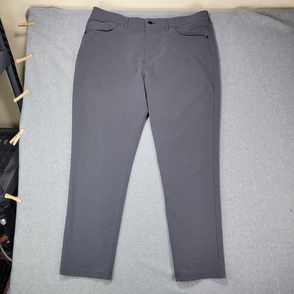 Mens Public Rec 5 Pocket Pants Blue 40x32 Straight Chino Stretch‎ Performance - Picture 1 of 11